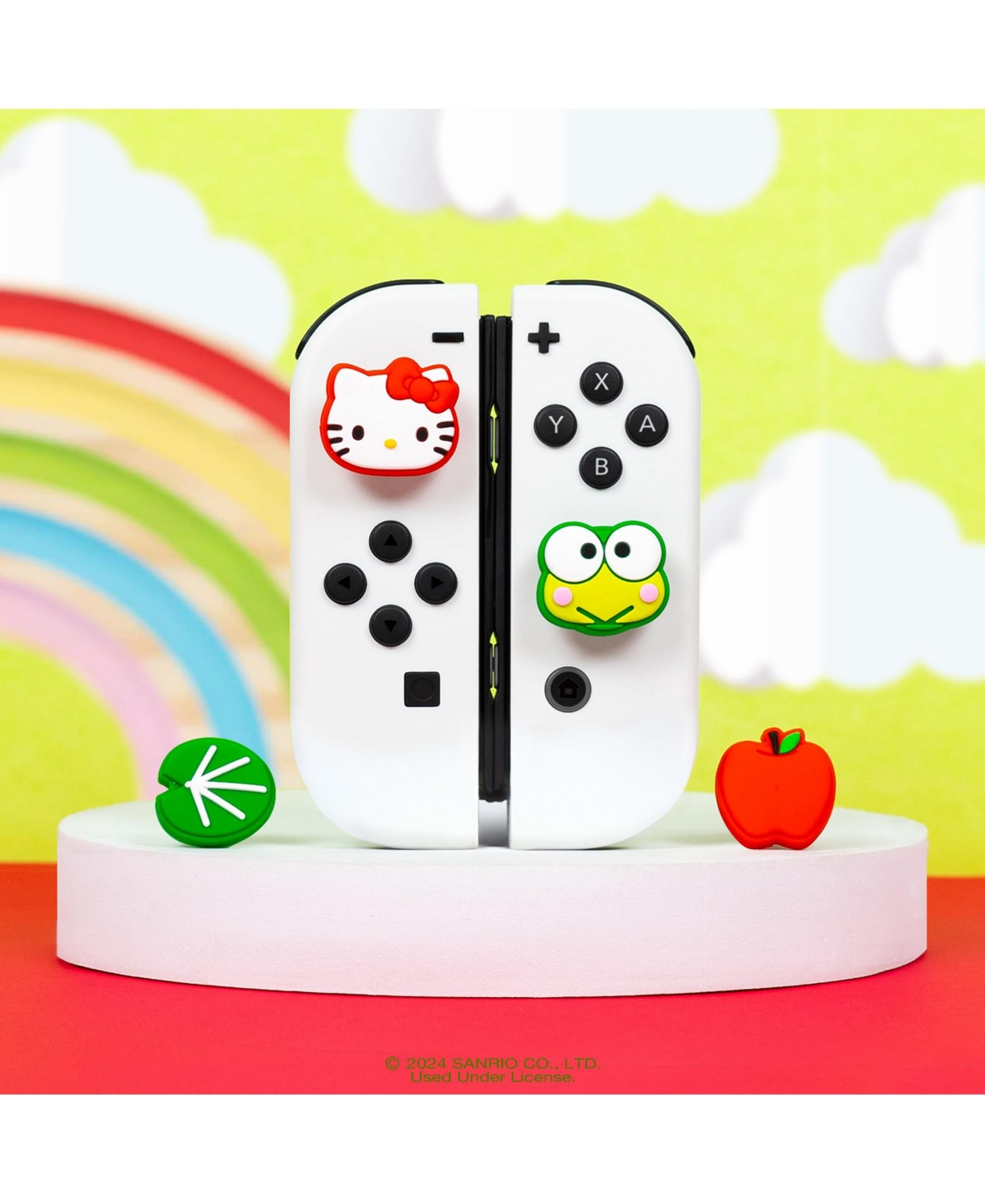 Hamee Hello Kitty and Friends Thumb Grips Compatible with Nintendo Switch Oled/Switch Lite, Character Joystick Grip Cover Caps