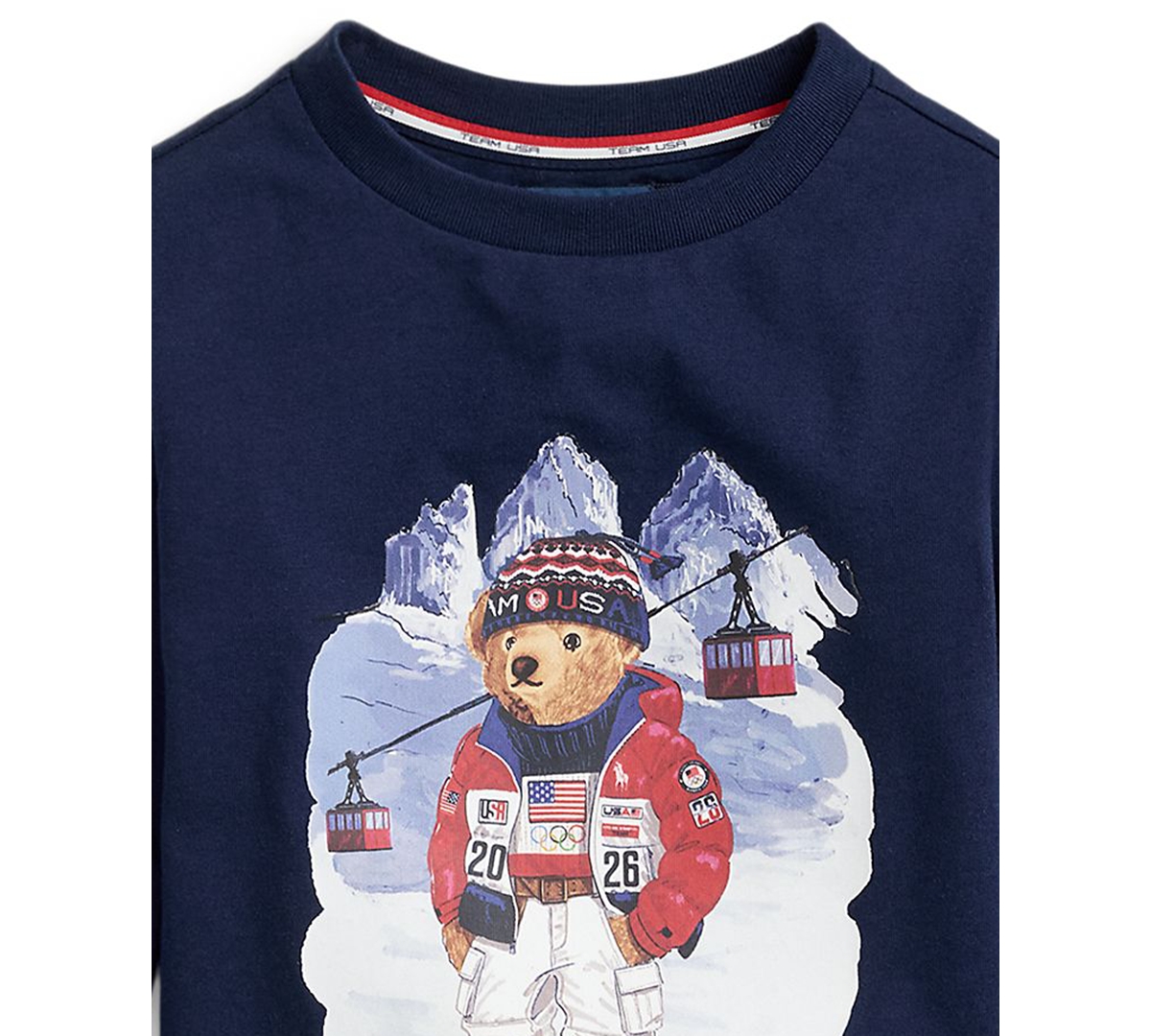 Polo Ralph Lauren Boys' 2-7 Team Usa Bear Graphic Print T-Shirt