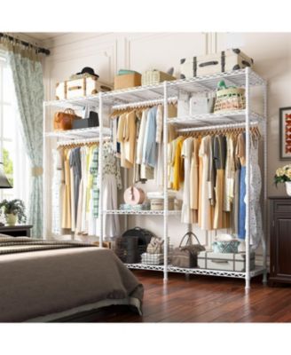 Heavy Duty Adjustable Clothes Rack 795 lbs Load Garment Rack