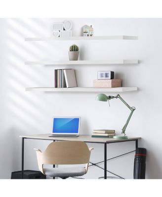 3 Pack 55 Inch Wall Mounted Floating Shelves - for Bathroom, Wall Decor for Bedroom, Kitchen, Living Room, Book Storage