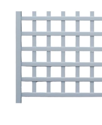 Dura-Trel Country Garden 35 x 66 Inch Vinyl Outdoor Garden Patio Trellis, White