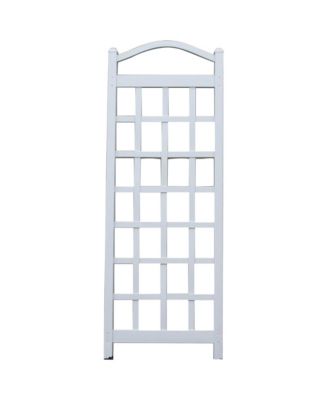 Dura-Trel Cambridge 28 x 75 Inch PVC Vinyl Outdoor Garden Patio Trellis, White