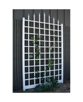 Dura-Trel Winchester 57 x 95 Inch PVC Vinyl Outdoor Garden Patio Trellis, White