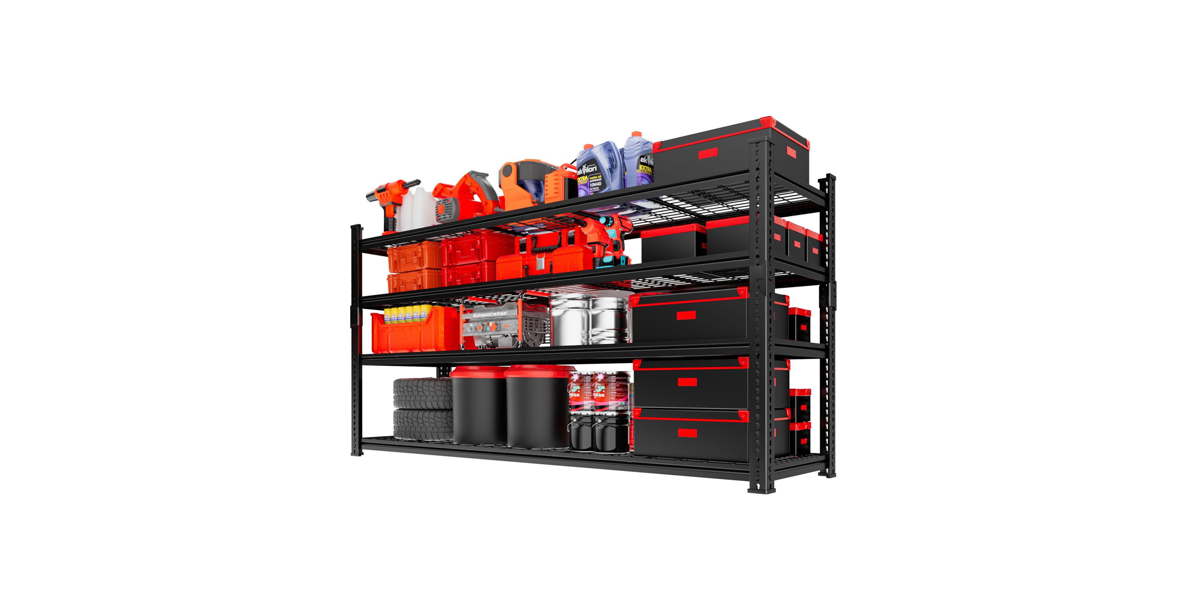 Lovmor 5-Tier 60 in W x 78 in H x 24 in D Adjustable Heavy Duty Metal Shelving Unit