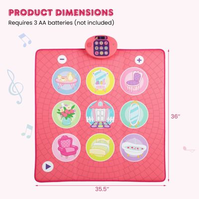 Kids Dance Mat Toy Interactive Dance Pad Game