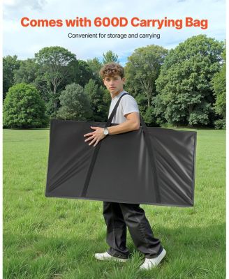 Cornhole Set 4x2 Ft Solid Wood Boards with Bean Bags and Carry Case
