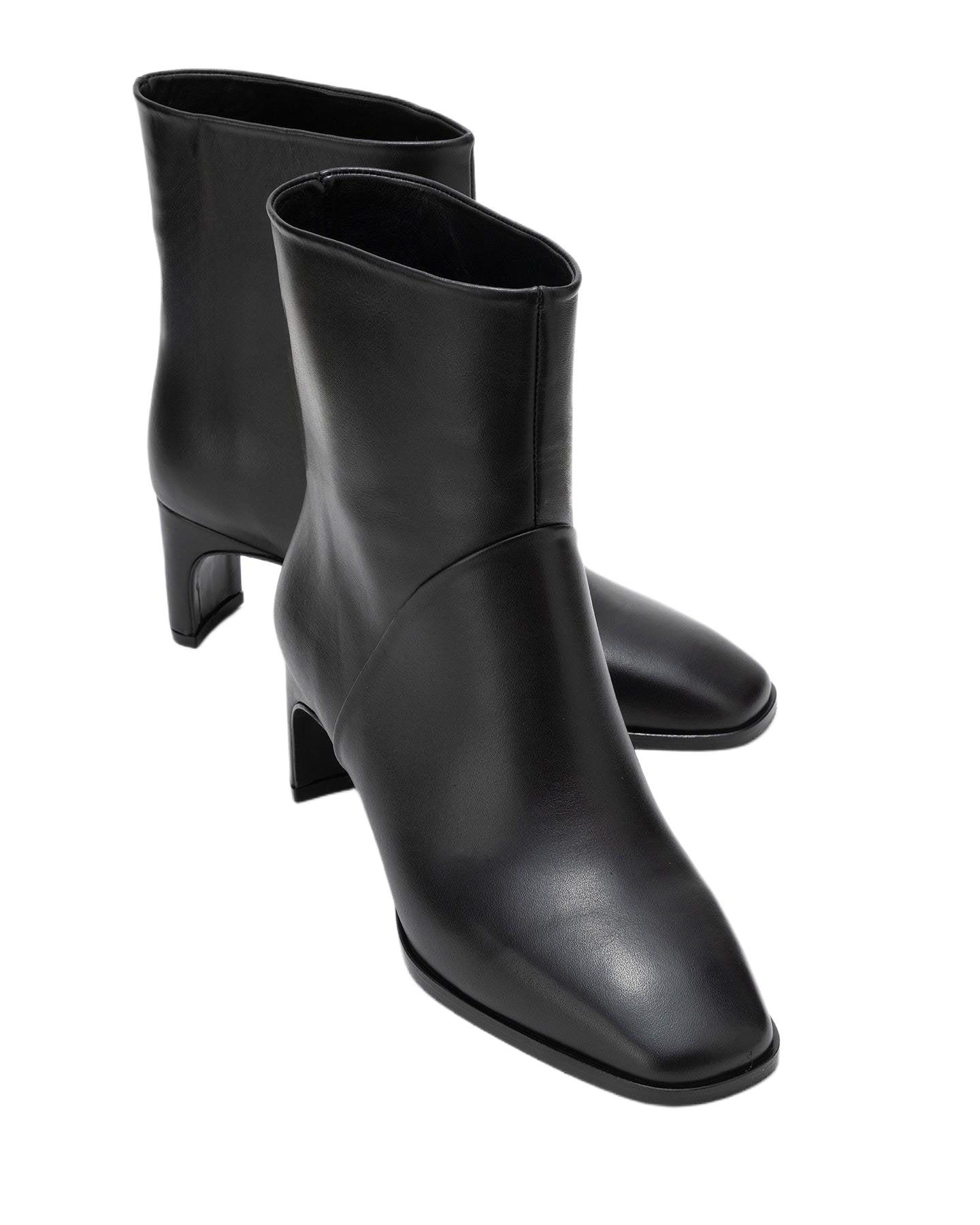 Женские ботинки Forever & Always Shoes Nordy Leather Boot, цвет: Чёрный — фото 2