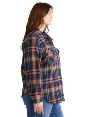 Women's Plus Size Maine Stretch Flannel Shirt