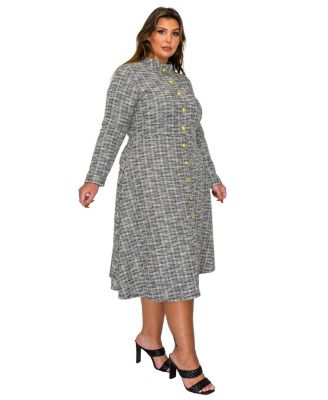 Plus Size Chelsea Button Dress