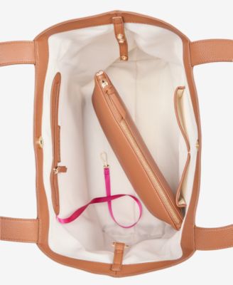 Jyyll Large Solid Tote with Removable Pouch