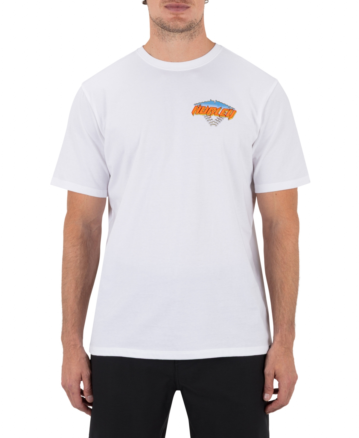 Hurley Men's Crewneck Short-Sleeve T-Shirt - White