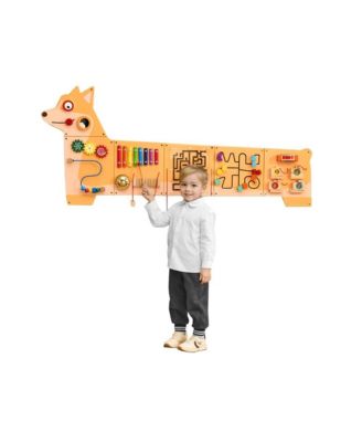 Puppy Activity Wall Busy Board Panels, 12 Activities, Montessori Sensory Wall Toy for Kids 3-12 Years