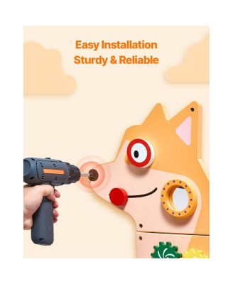 Puppy Activity Wall Busy Board Panels, 12 Activities, Montessori Sensory Wall Toy for Kids 3-12 Years