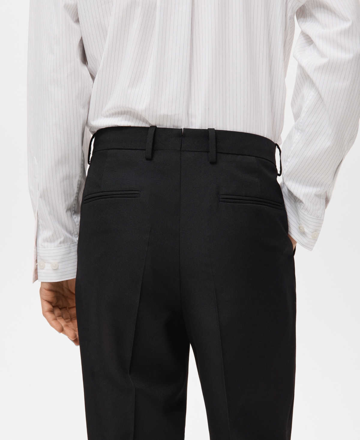 Mango Men's Regular-Fit Pleats Suit Pants