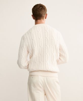Men's Wool Braided Sweater