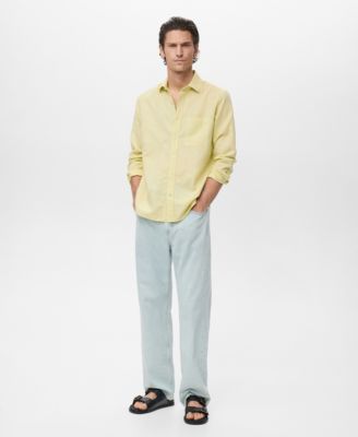 Men's Pocket Linen Shirt