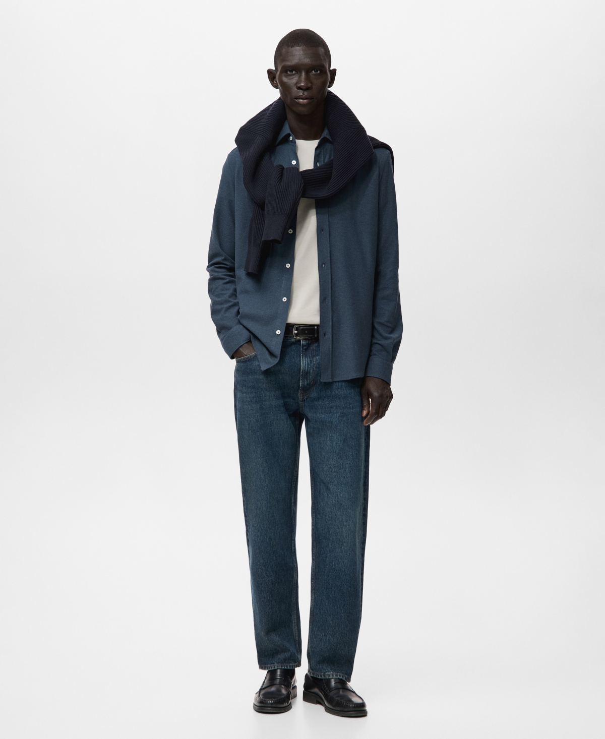 Mango Men's Cotton Slim-Fit Shirt