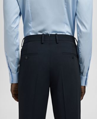 Men's Stretch Fabric Super Slim-Fit Suit Pants