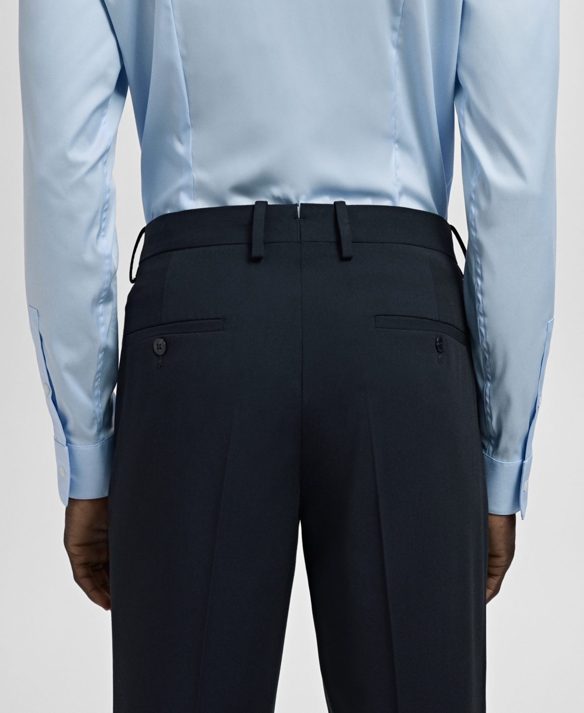 Mango Men's Stretch Fabric Super Slim-Fit Suit Pants