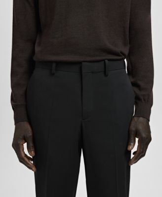 Men's Stretch Fabric Super Slim-Fit Suit Pants