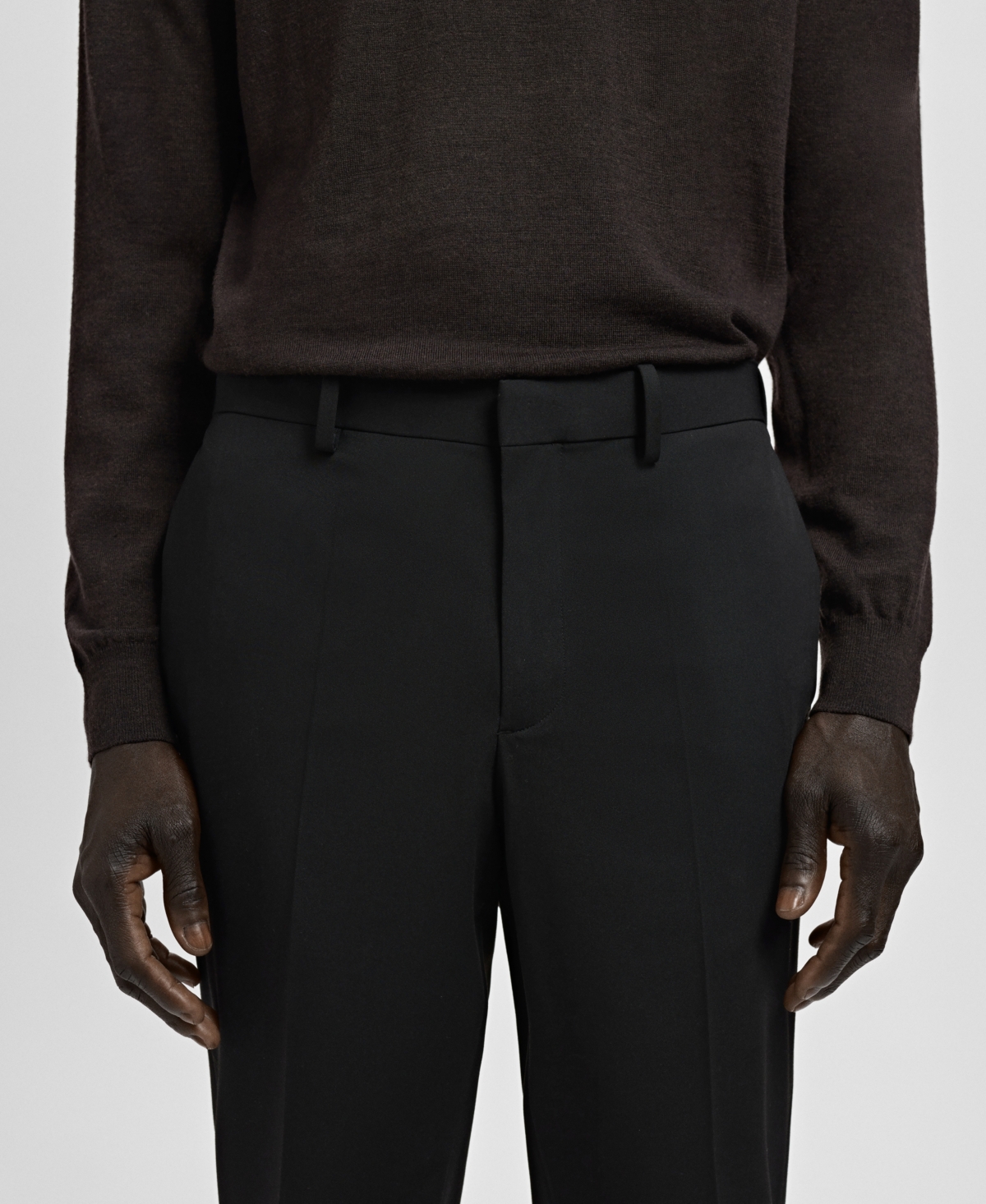 Mango Men's Stretch Fabric Super Slim-Fit Suit Pants