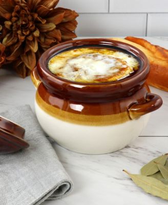 Double Handle Soup Bowls, Set of 4