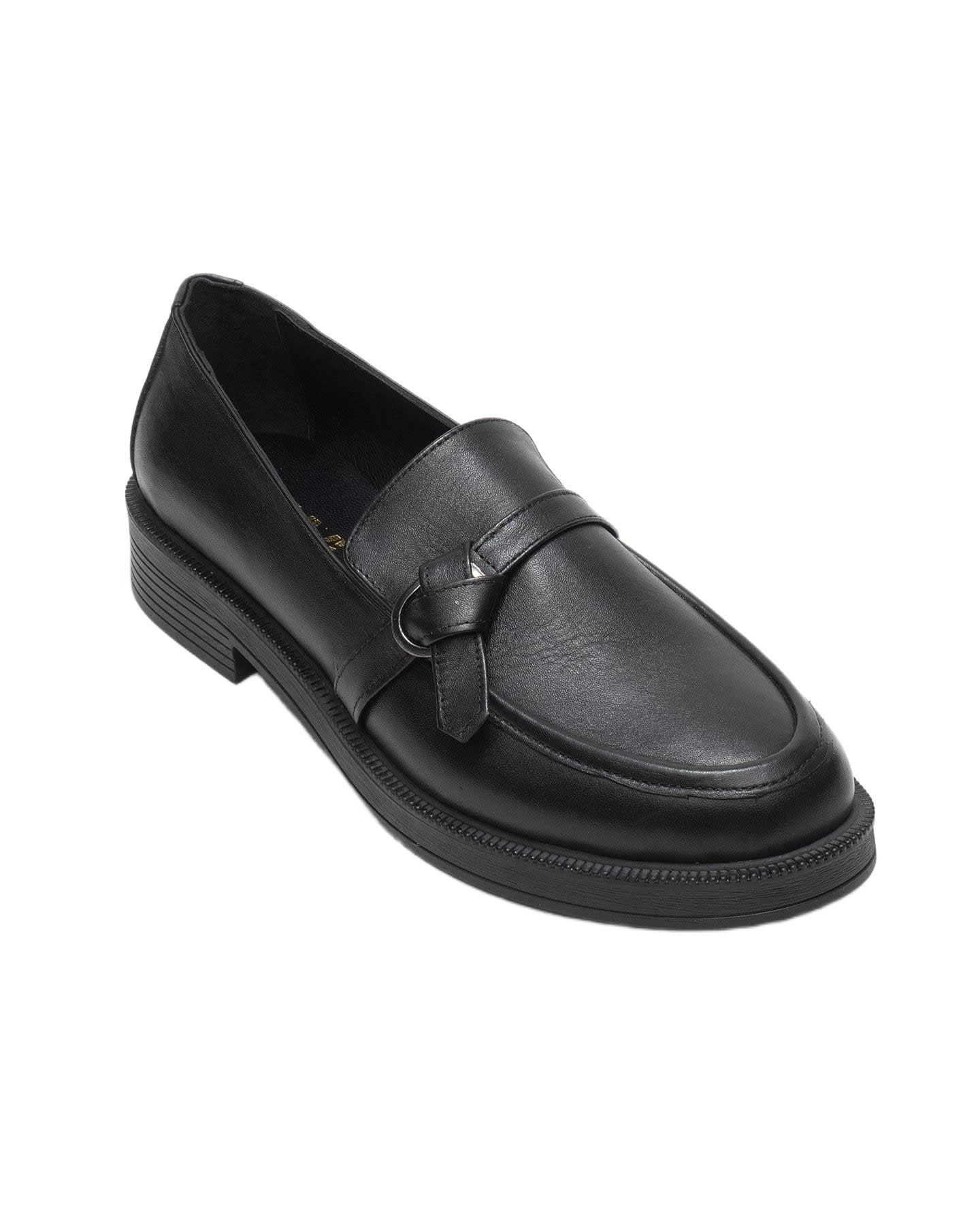 Женские туфли Forever & Always Shoes Women Galea Buckled Leather, цвет: Чёрный кожаный — фото 1