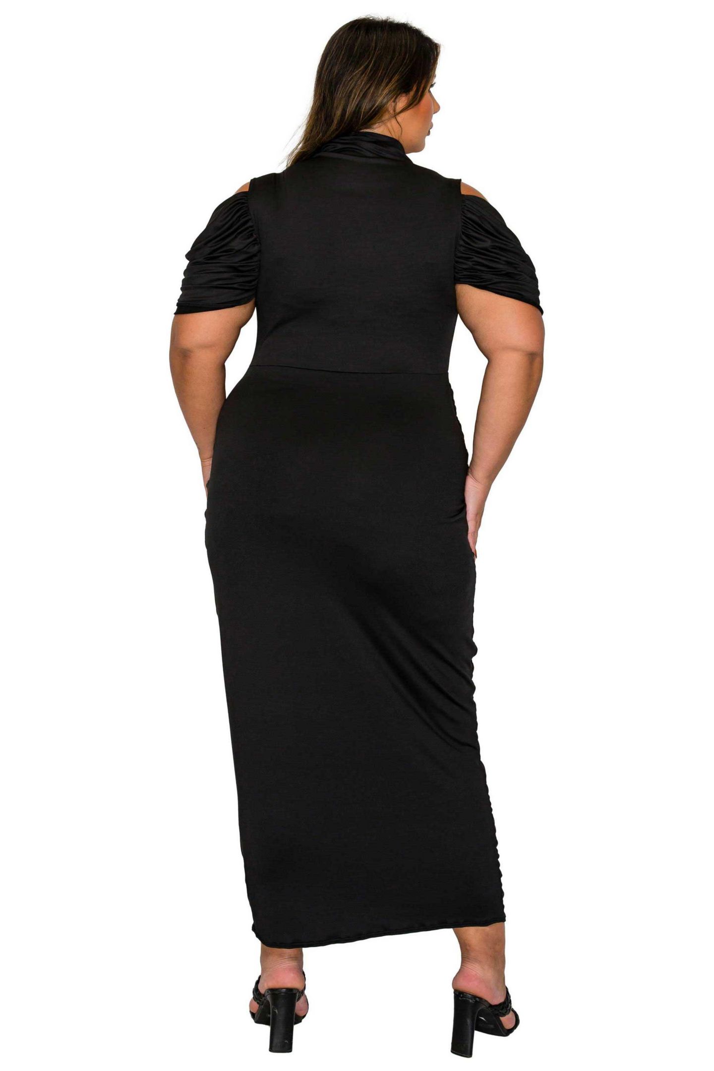 Женское платье L I V D Plus Size Seraphina Statement, цвет: Чёрный — фото 3