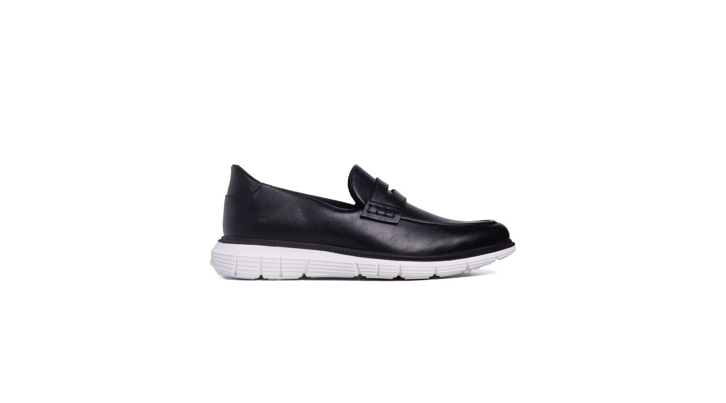 Мужские туфли Marc Joseph New York Empire Street Hands-Free Slip On Technology Lightweight Penny, цвет: Чёрный — фото 7