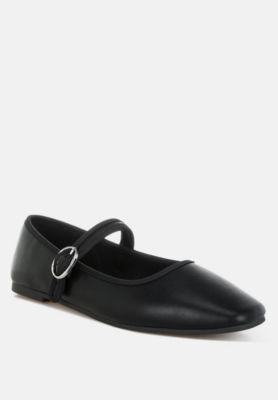 Womens Iker Classic Denim Pin Buckle s Ballerinas