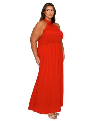 Plus Size Cassia Halter Neck Dress