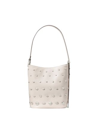 Halo Medium Studded Leather Bucket Bag