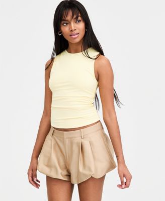 Women's Sleeveless Ruched Top