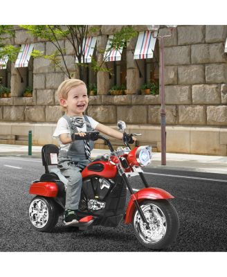 6V Powered Toddler 3-Wheel Motorbike Ride On Toy with Horn and Headlight