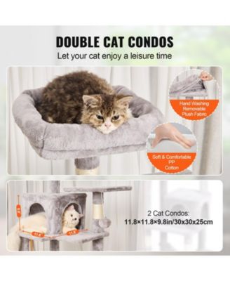 63" Multi-Level Cat Tree with 2 Condos