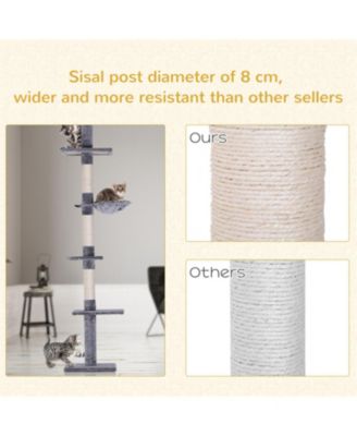  9' Adjustable Height Floor Cat Tree