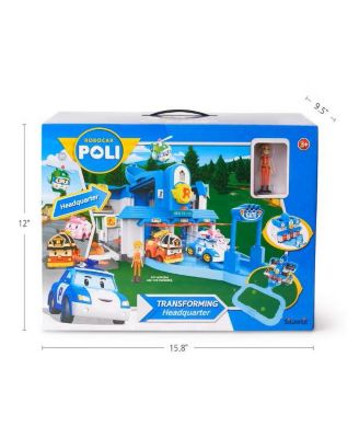 Exclusive Transforming Headquarters Playset – Emergency Rescue Center & Race Track for Die-Cast Cars (Die-Cast Cars not included)