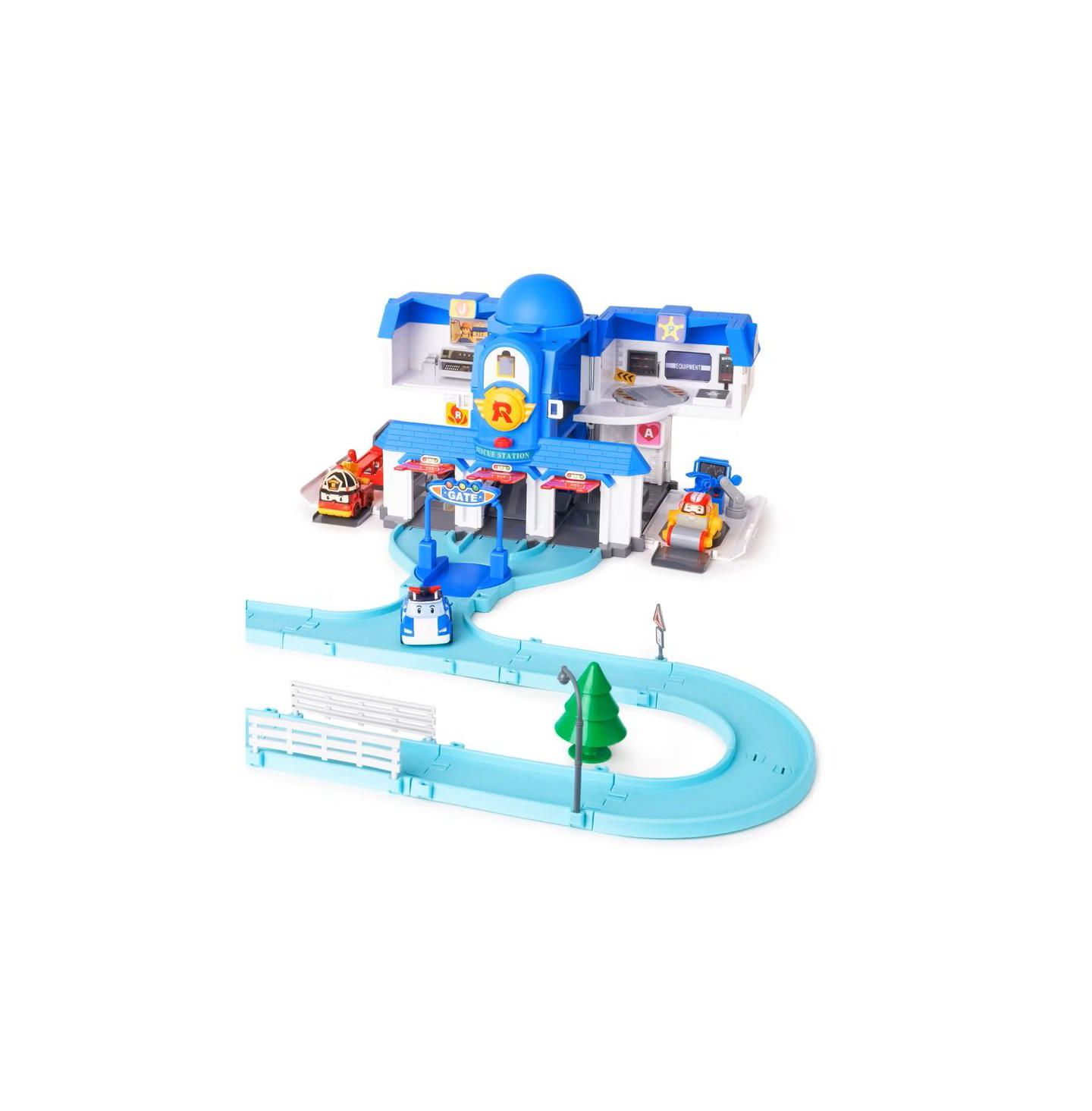 Детский игровой набор Robocar Poli Transforming Headquarters 28-Piece Playset, Ages 3+ — фото 1