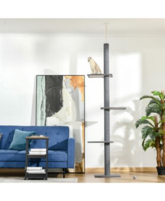 Cat Tree with with Sisal-Covered Scratching Posts