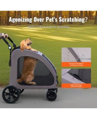 Heavy-Duty Pet Stroller with Adjustable Handle, Holds up to 160 lbs.
