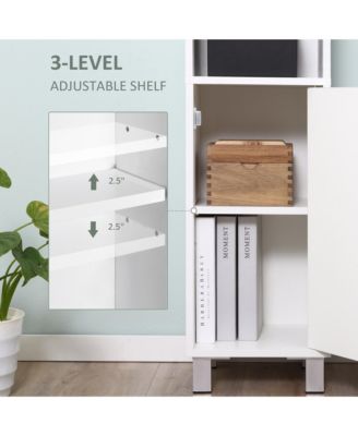 71" Slim Freesding Bathroom Floor Cabinet Tower Organizer,
