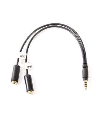 TCB1 3.5mm TRS (Female) Microphone to TRRS (Male) Smartphone Adapter