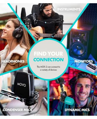 MDX-2 2 Channel XLR Portable Audio Interface Compatible with PC, Mac, iPhone, iPad, and Android