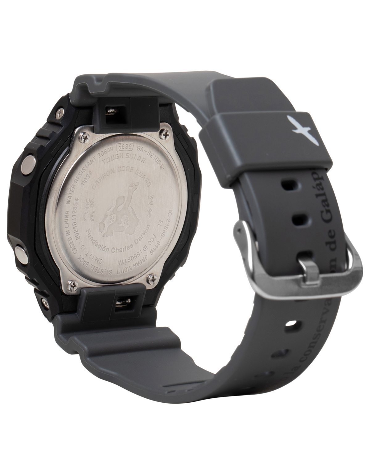 G-Shock Men's Japanese Quartz Black Resin Charles Darwin Foundation Limited Edition Watch 45.4mm