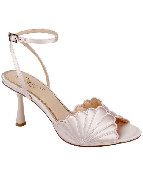 Женские сандалии Jewel Badgley Mischka Paradise Almond Toe Dress Sandals, цвет: Шампань атласный