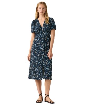 Women's Paola V-Neck Midi Dress