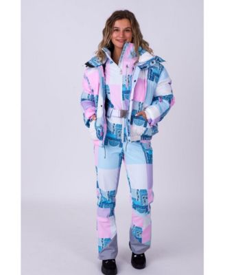 Women's Patchwork Chic Puffer Jacket