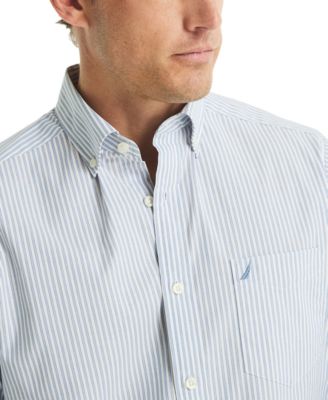 Men's Striped Long-Sleeve Dress Shirt