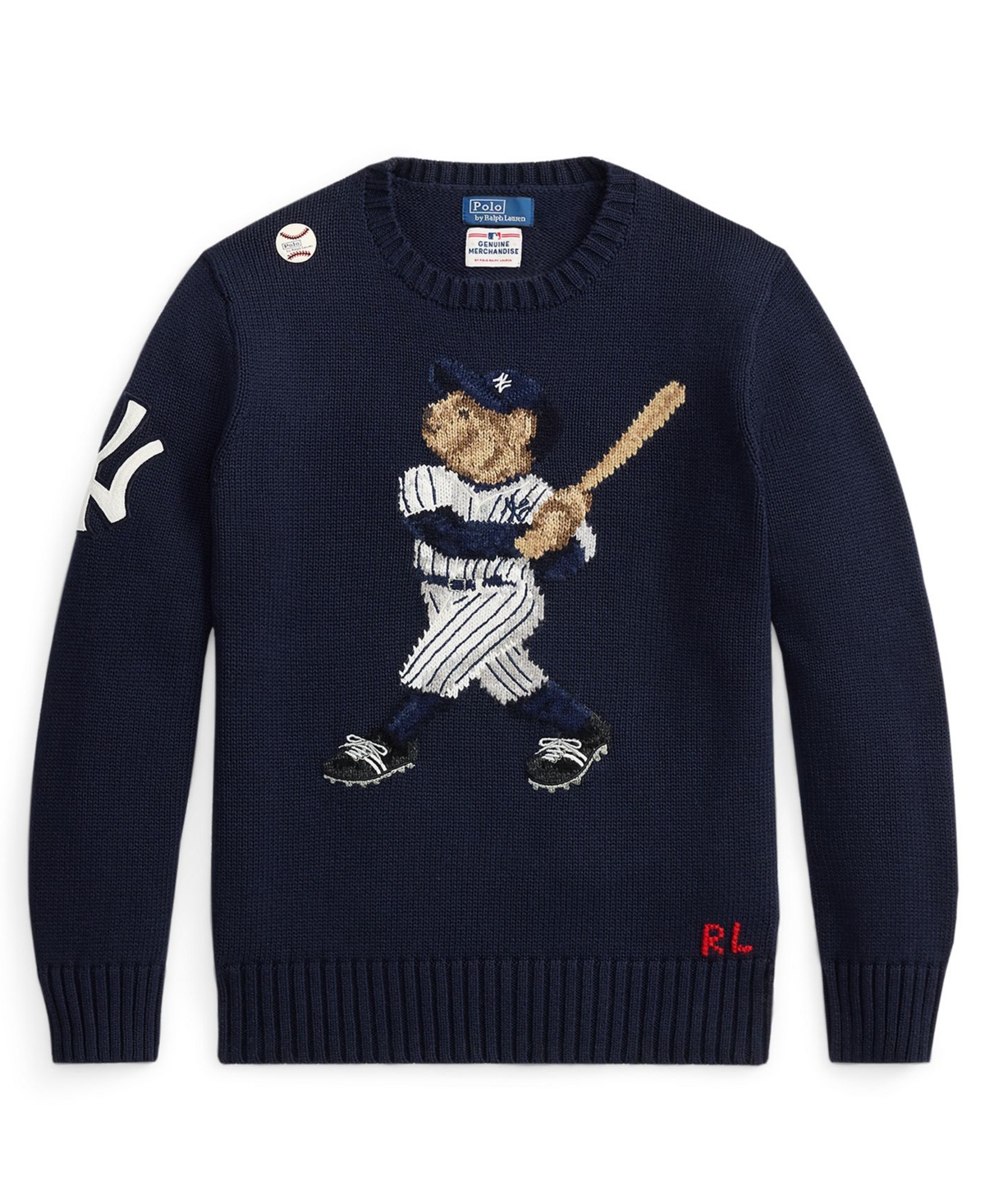 Polo Ralph Lauren Big Boys 8-20 Yankees Bear Sweater