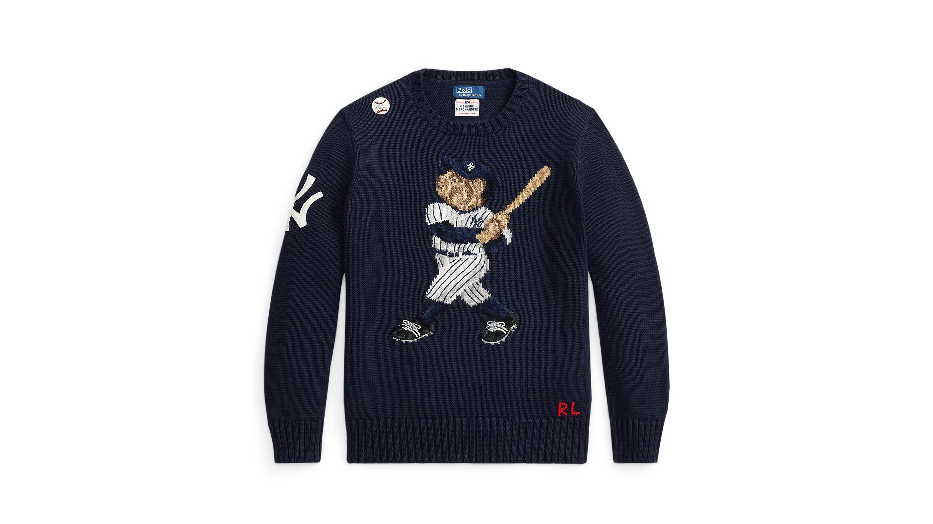 Polo Ralph Lauren Big Boys 8-20 Yankees Bear Sweater